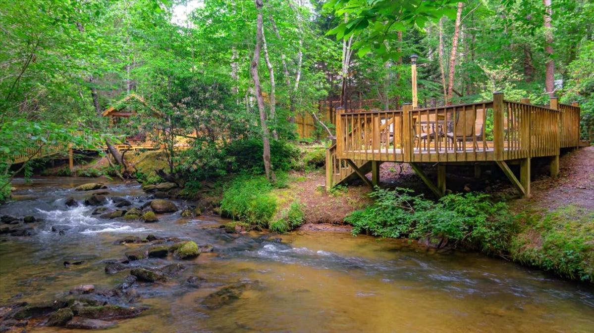 Вилла Waterfront Mountain Cabin With Hot Tub Блу-Ридж Экстерьер фото